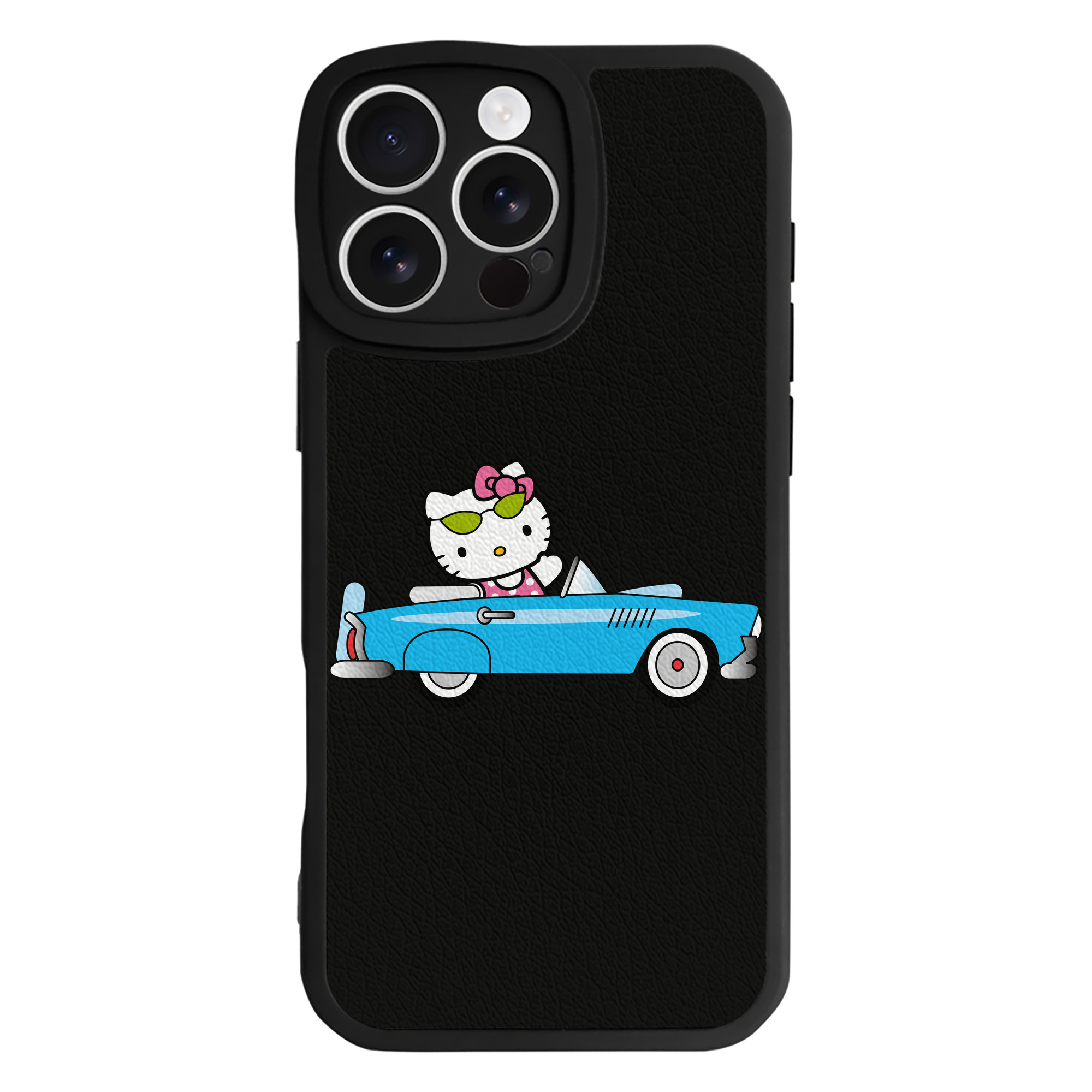 （画像用） Hello Kitty ハローキティ 【iPhone 16シリーズ対応】シリコンスマホケース（レザー調） 材質：シリコン